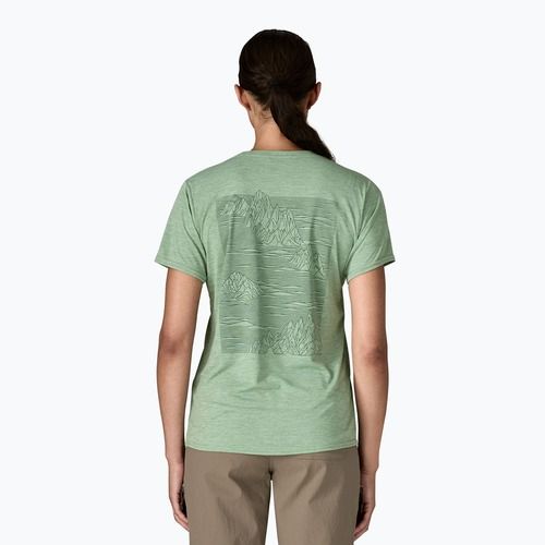 Дамска тениска Patagonia Cap Cool Daily Graphic Shirt strataspire / ellwood green x-dye