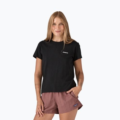 Дамска тениска Patagonia P-6 Logo Responsibili-Tee black