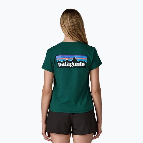 Дамска тениска Patagonia P-6 Logo Responsibili-Tee cascade green