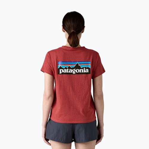 Дамска тениска Patagonia P-6 Logo Responsibili-Tee potters red