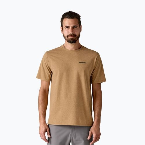 Мъжка тениска Patagonia P-6 Logo Responsibili-Tee talon gold