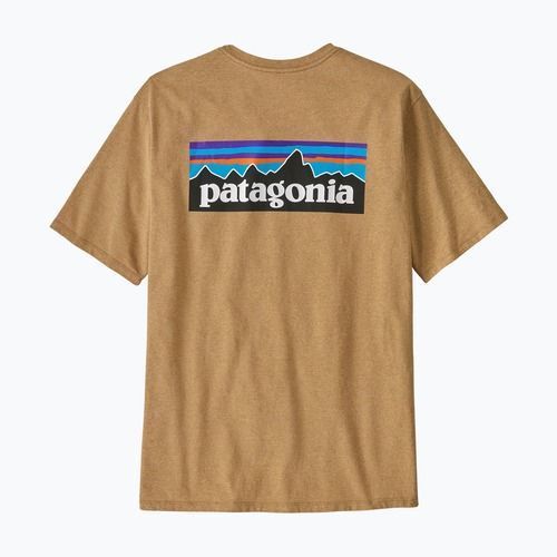 Мъжка тениска Patagonia P-6 Logo Responsibili-Tee talon gold