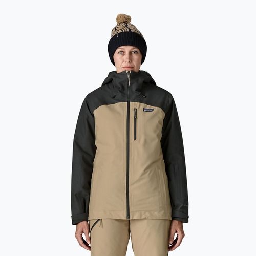 Дамско яке за дъжд Patagonia Insulated Powder Town oar tan