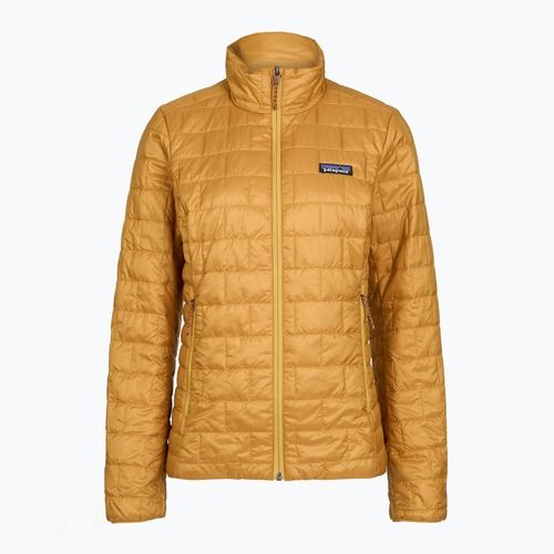 Дамско подплатено яке Patagonia Nano Puff smolder talon gold