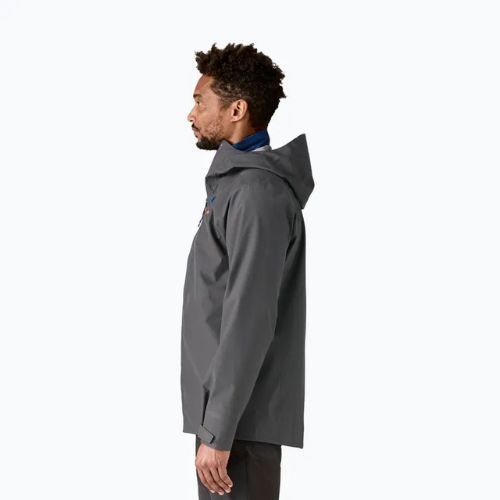 Мъжко яке за дъжд Patagonia Triolet forge grey w / p6 blue