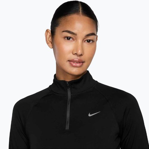 Дамски суитшърт за бягане Nike Tempo Dri-Fit 1 / 4 Zip black