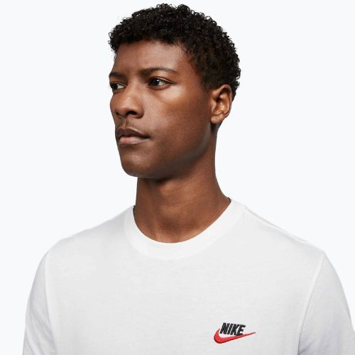 Мъжка тениска Nike Sportswear Club white/black/university red