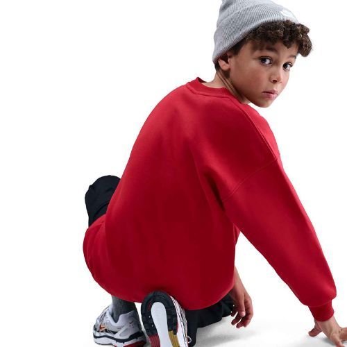 Детски суитшърт Nike Sportswear Club Fleece university red/white
