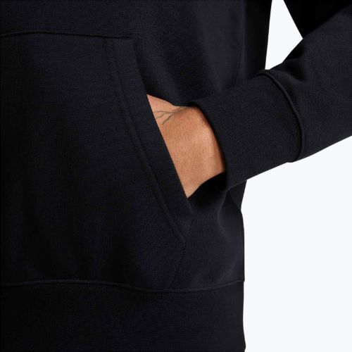Мъжки суитшърт Nike Club French Terry Pullover Hoodie black/black/white