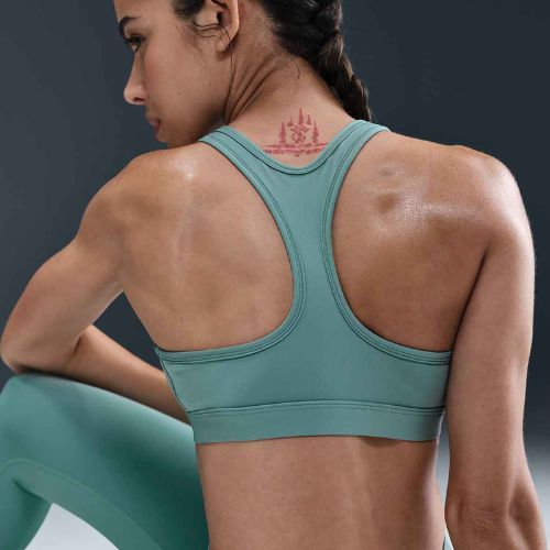 Спортен сутиен Nike Swoosh Light Support cannon/white