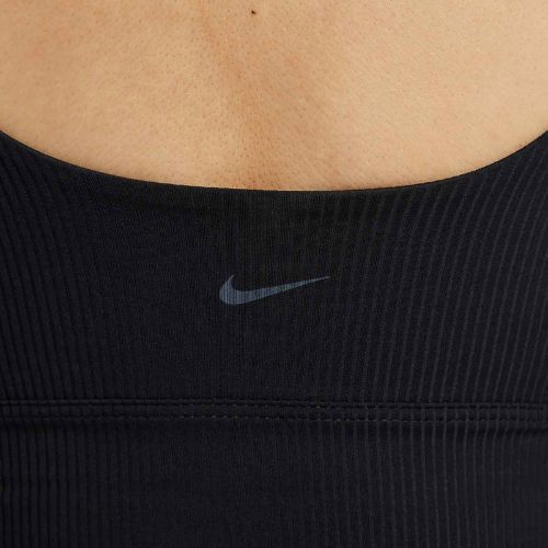 Спортен сутиен Nike Zenvy Rib Light Support Longline black/black