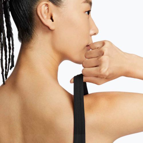 Спортен сутиен Nike Zenvy Rib Light Support Longline black/black