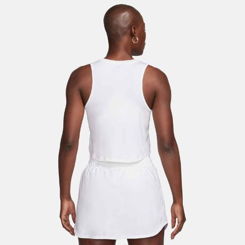 Дамска тениска за тренировка Nike One Classic Dri-Fit Cropped Tank white