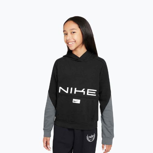 Детски суитшърт Nike Multi Dri-FIT black/smoke grey/white