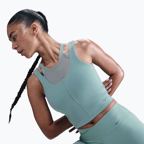 Дамски топ за тренировка Nike One Fitted Dri-Fit Cropped Tank cannon/bicoastal