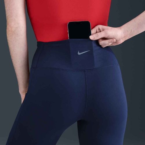 Дамски шорти Nike One High Waisted 8" Biker midnight navy
