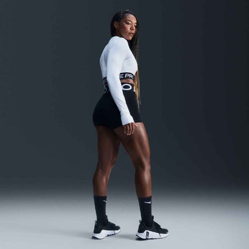 Дамски шорти Nike Pro Sculpt High Waisted 3" Biker black/white