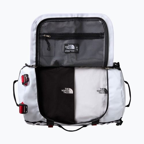 Пътна чанта The North Face Base Camp Duffel S 50 l white/black/elevation red