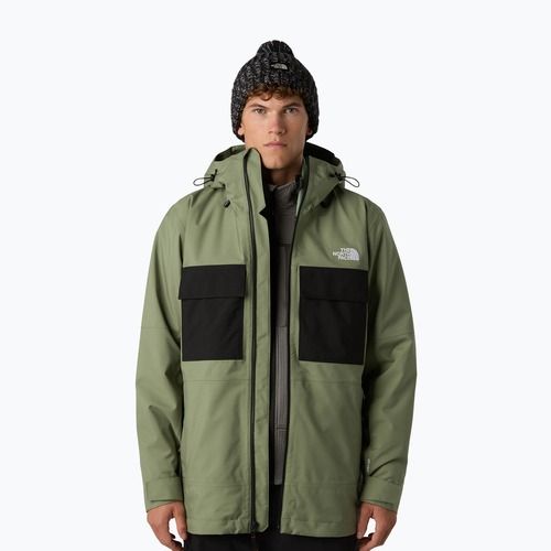 Мъжко яке за сноуборд The North Face Fourbarrel Triclimate bark mist/black