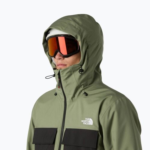Мъжко яке за сноуборд The North Face Fourbarrel Triclimate bark mist/black