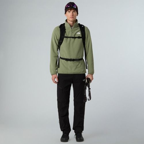Мъжки суитшърт от полар The North Face Glacier Fleece 1/4 Zip bark mist