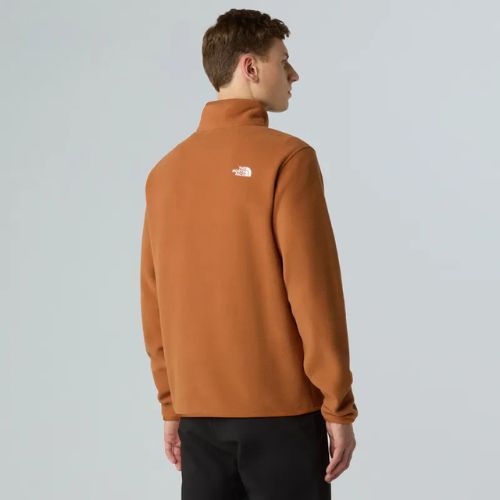 Мъжки суитшърт от полар The North Face Glacier Fleece 1/4 Zip burnt umber