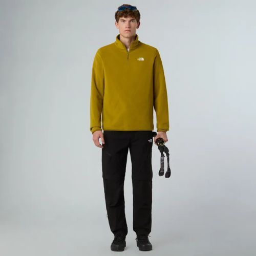 Мъжки суитшърт от полар The North Face Glacier Fleece 1/4 Zip deep dijon