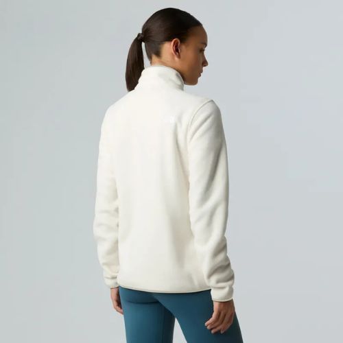 Дамски суитшърт от полар The North Face Glacier Fleece 1/4 Zip white dune