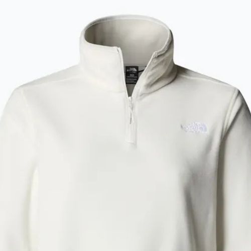 Дамски суитшърт от полар The North Face Glacier Fleece 1/4 Zip white dune