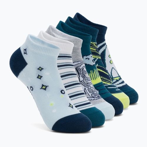 Детски чорапи SKECHERS 1/2 Terry Low Cut 6 чифта teal