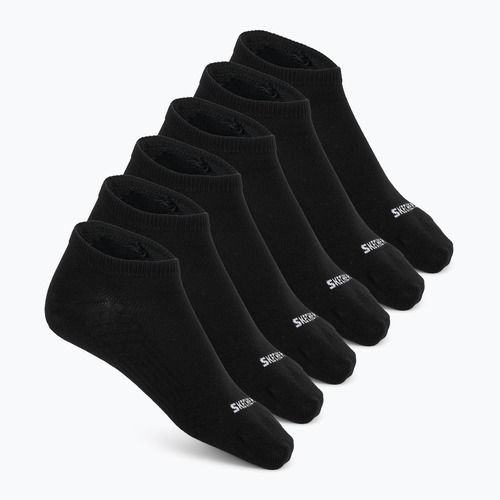 Мъжки чорапи SKECHERS Non Terry Low Cut 6 чифта black