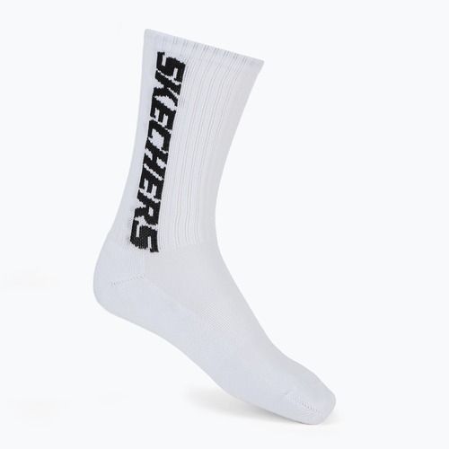 Мъжки чорапи SKECHERS 1/2 Terry Crew 3 чифта white/black