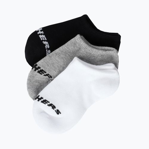 Детски чорапи SKECHERS Non Terry No Show 3 чифта white/grey