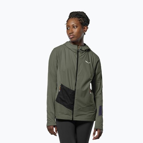 Дамско яке против вятър Salewa Pedroc Polarlite Wind Hood faded green