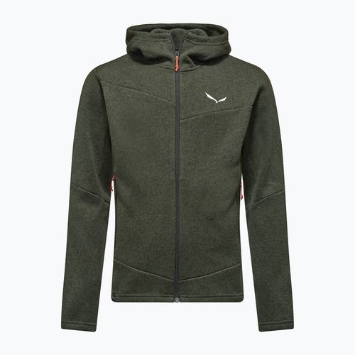 Мъжки суитшърт за трекинг Salewa Puez Rocca Polarlite Hood dark olive