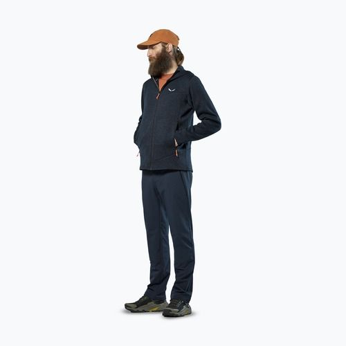 Мъжка туристическа поларена блуза Salewa Puez Rocca Polarlite Hood navy blazer