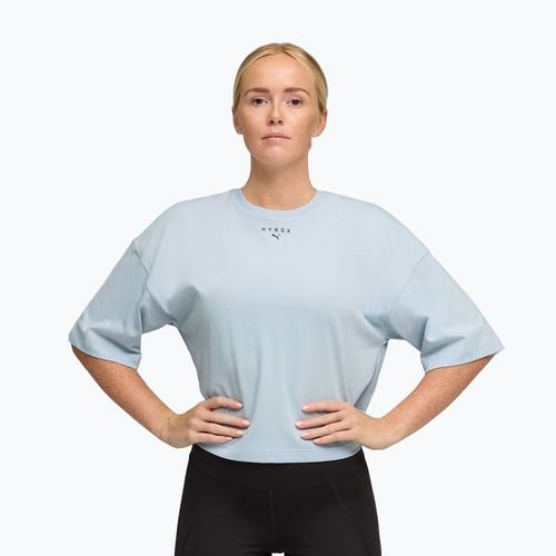 Дамска тренировъчна тениска PUMA x HYROX Cropped Lifestyle Tee сива