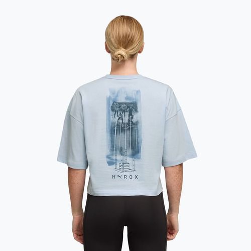 Дамска тренировъчна тениска PUMA x HYROX Cropped Lifestyle Tee сива