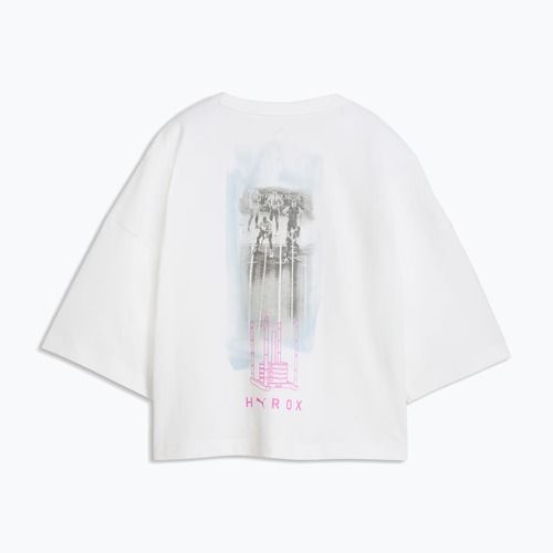 Дамска тренировъчна тениска PUMA x HYROX Cropped Lifestyle Tee бяла