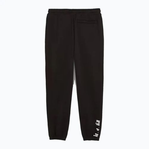 Мъжки панталони PUMA x HYROX Fleece черни