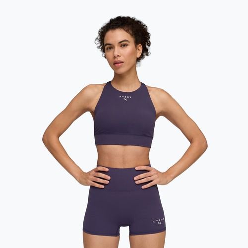 Спортен сутиен PUMA x HYROX Shapeluxe High Neck лилав