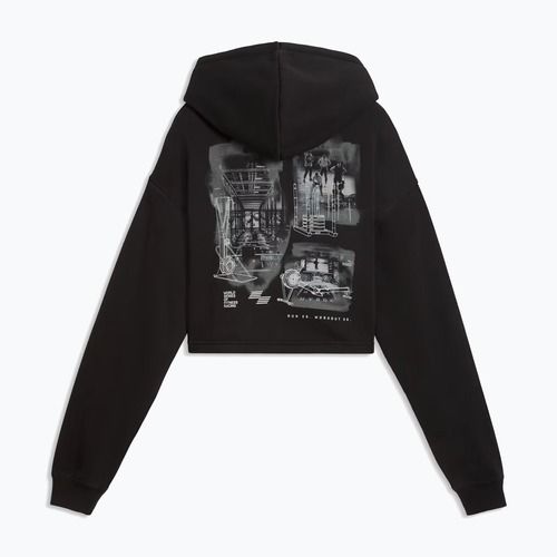 Дамски тренировъчен суитшърт PUMA x HYROX Heavyweight Hoodie черен