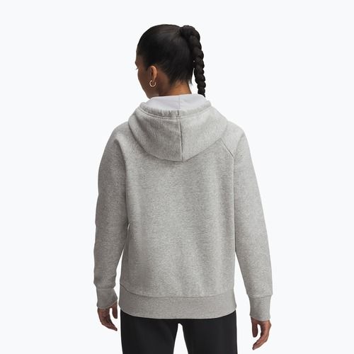 Дамски суитшърт Under Armour Rival Feelce Shimmer Hoody mod grey light heather/iridescent