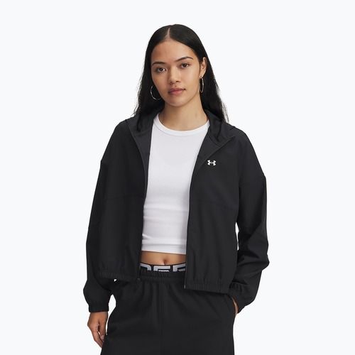 Дамско яке Under Armour Rival Woven Hoody black/black/white