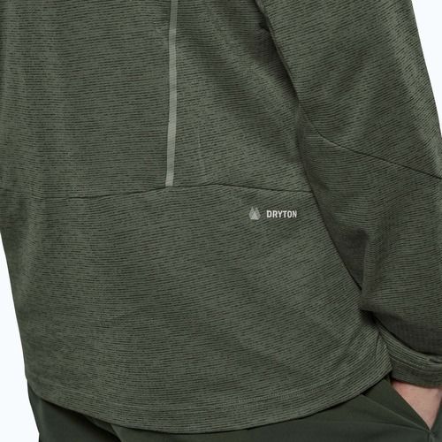 Мъжка блуза с дълъг ръкав Salewa Pedroc Dry Wind Half Zip Tee faded green