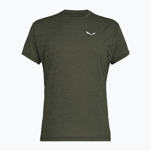 Мъжка тениска Salewa Puez Melange Dry faded green melange