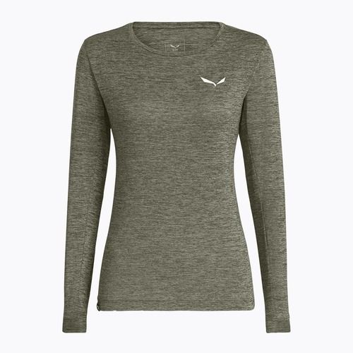 Дамска блуза с дълъг ръкав Salewa Puez Melange Dry faded green melange