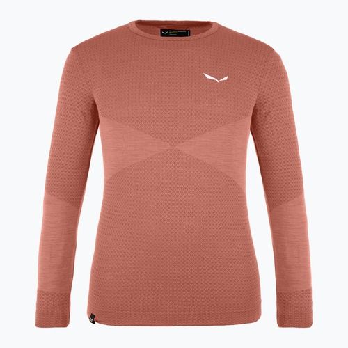 Детска термоактивна блуза с дълъг ръкав Salewa Zebru Med Warm AMR etruscan red