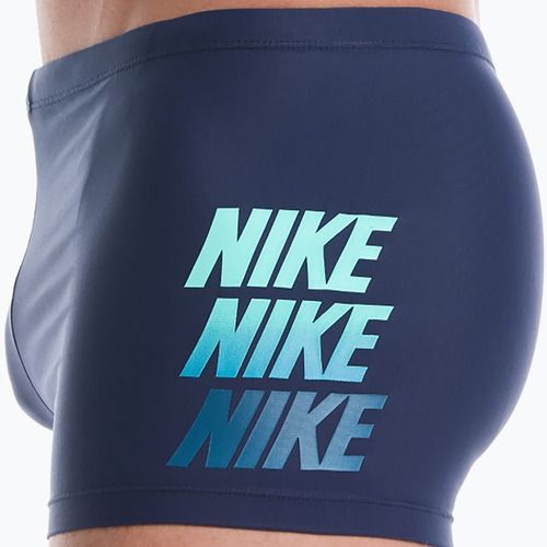 Мъжки боксерки за плуване Nike Logo Graphic Square Leg midnight navy
