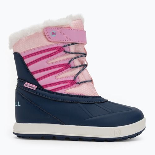 Детски ботуши за сняг Merrell Snow Bank 5.0 WP navy/pink